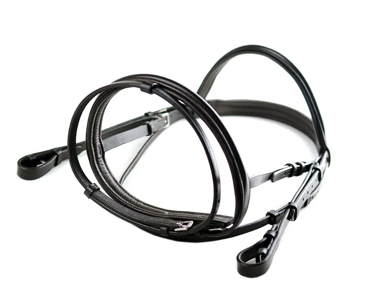 Ascot Comfort Flash Bridle Black-2